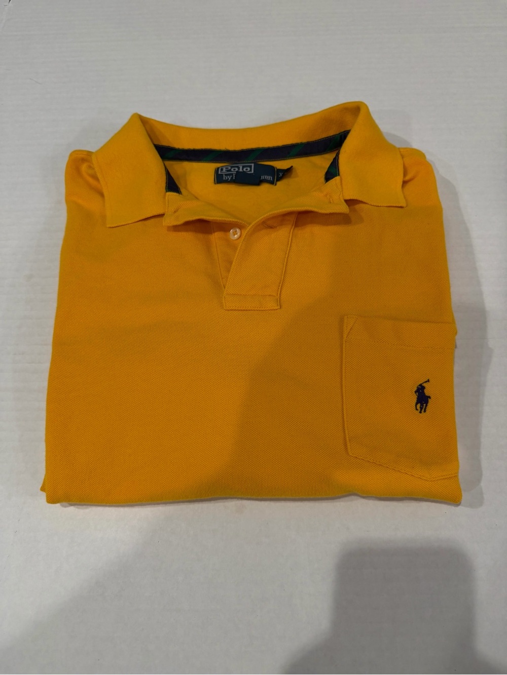 Ralph Lauren Men’s Bright Yellow Polo with Navy Pony
